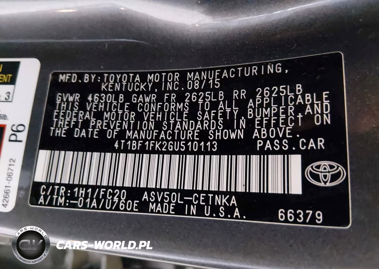 2016 Toyota Camry Le VIN:4T1BF1FK2GU510113 - 9