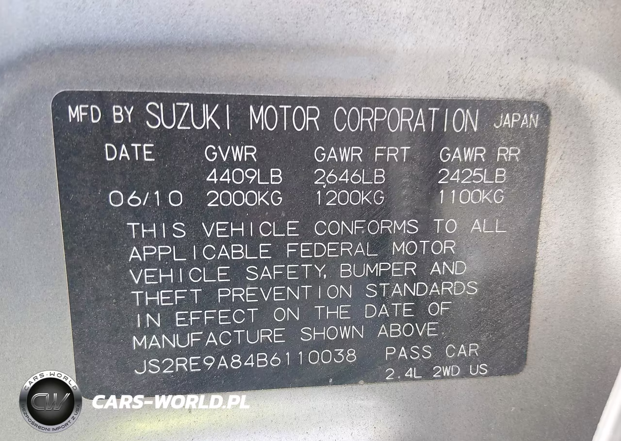 2011 Suzuki Kizashi Sport Sls VIN:JS2RE9A84B6110038 - 9