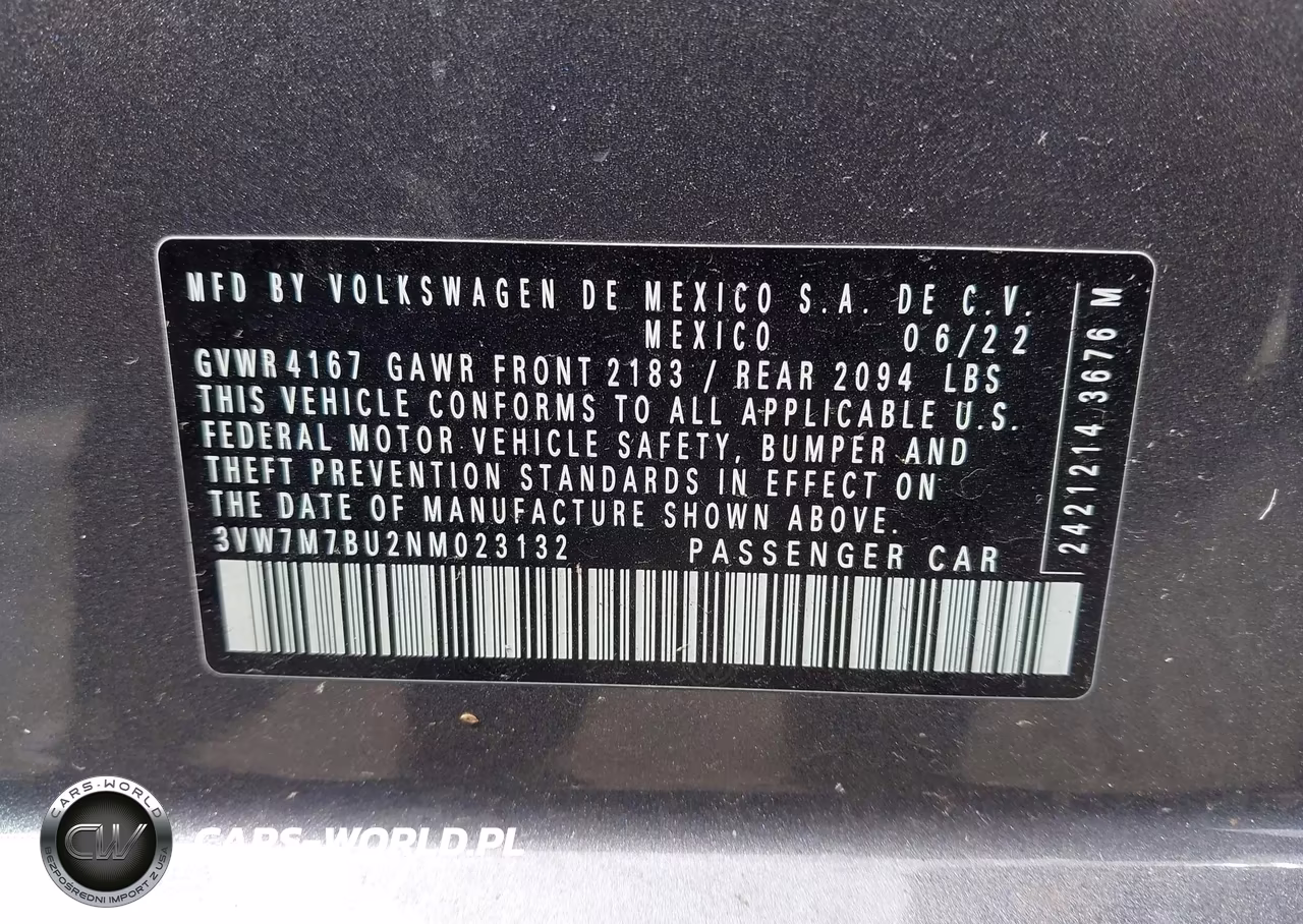 2022 Volkswagen Jetta 1.5T Se VIN:3VW7M7BU2NM023132 - 9