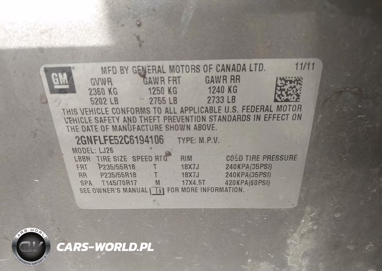 2012 Chevrolet Equinox Ltz VIN:2GNFLFE52C6194106 - 9