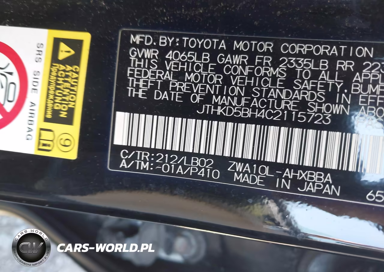 2012 Lexus Ct 200H Premium VIN:JTHKD5BH4C2115723 - 9