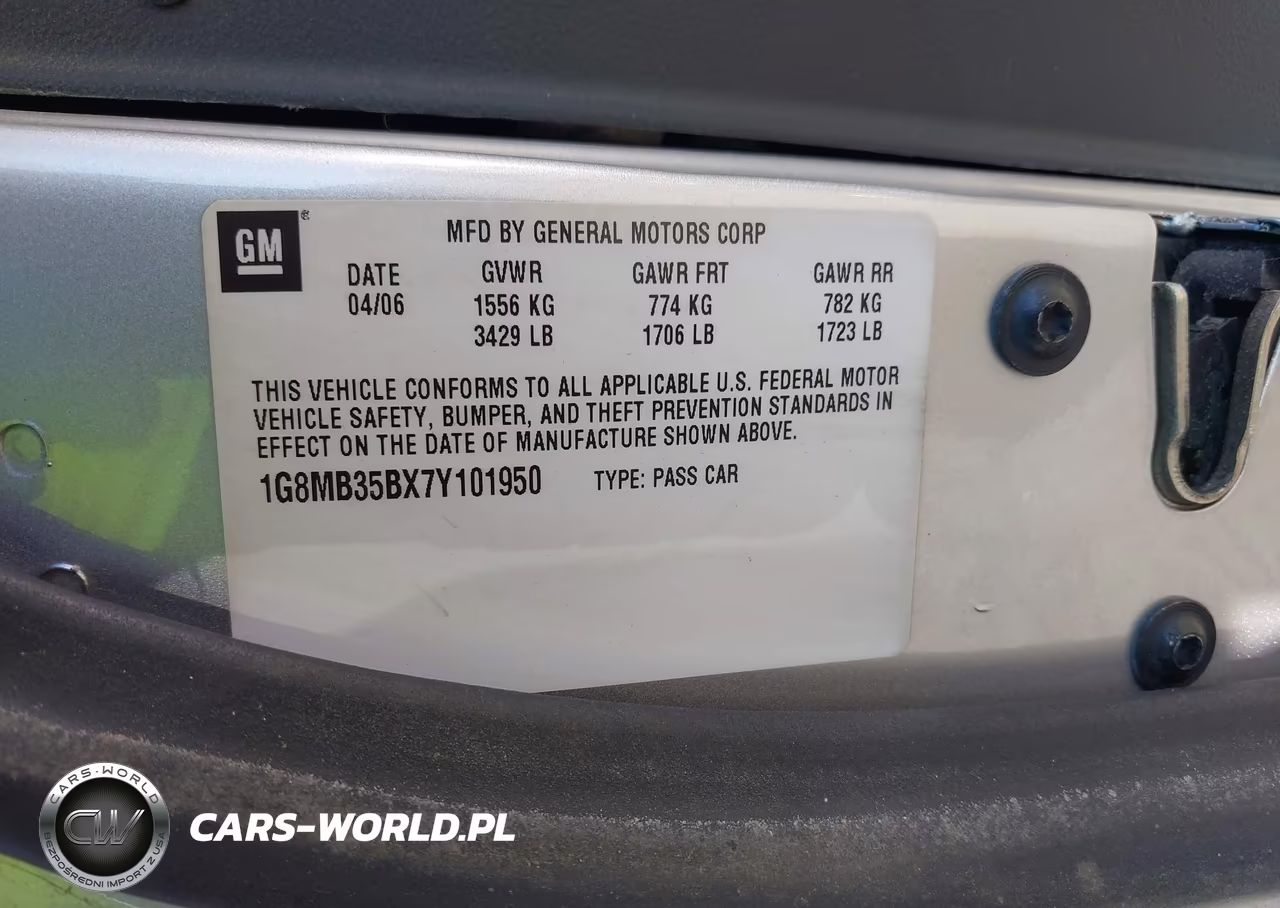 2007 Saturn Sky VIN:1G8MB35BX7Y101950 - 9