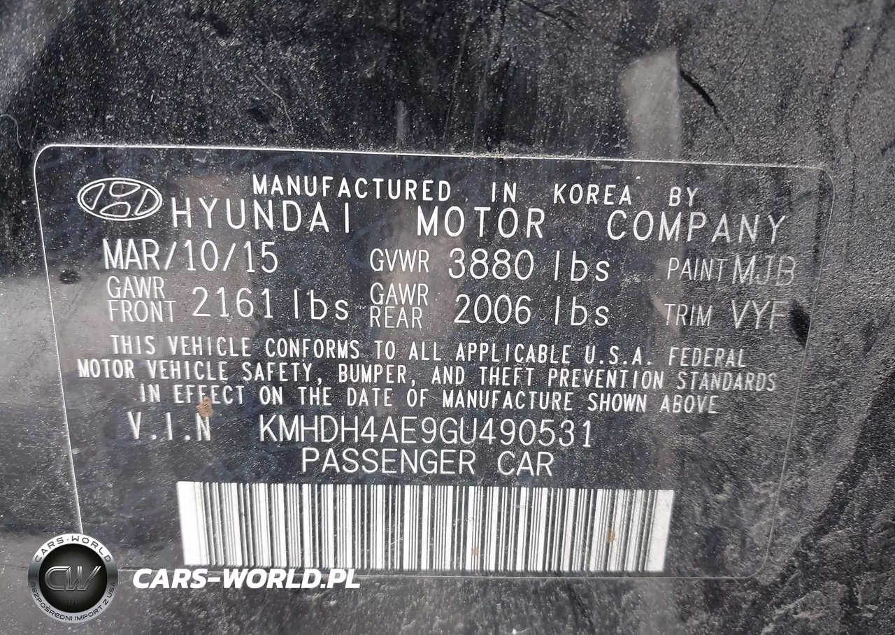 2016 Hyundai Elantra Value Edition VIN:KMHDH4AE9GU490531 - 9