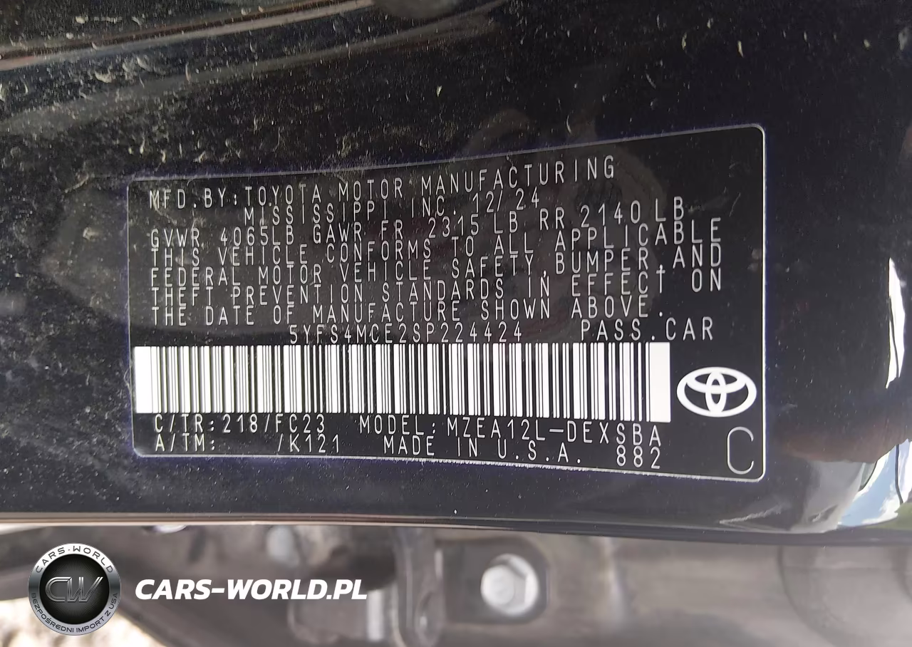 2025 Toyota Corolla Se VIN:5YFS4MCE2SP224424 - 9