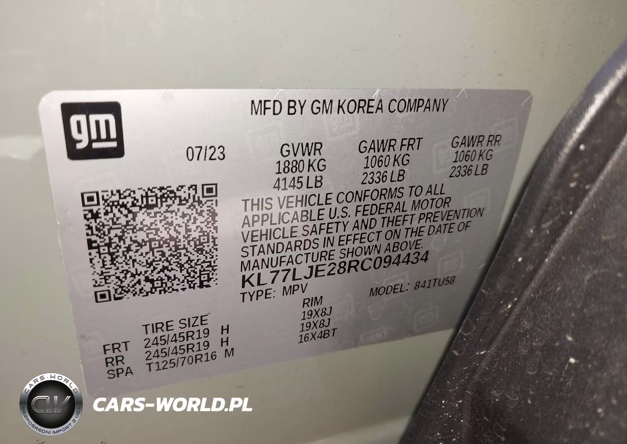 2024 Chevrolet Trax Fwd 2Rs VIN:KL77LJE28RC094434 - 9