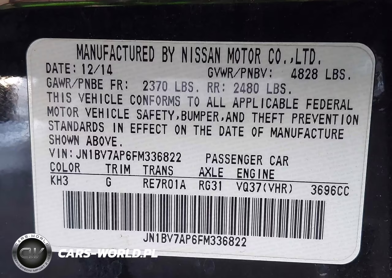 2015 Infiniti Q50 Premium-Sport VIN:JN1BV7AP6FM336822 - 9