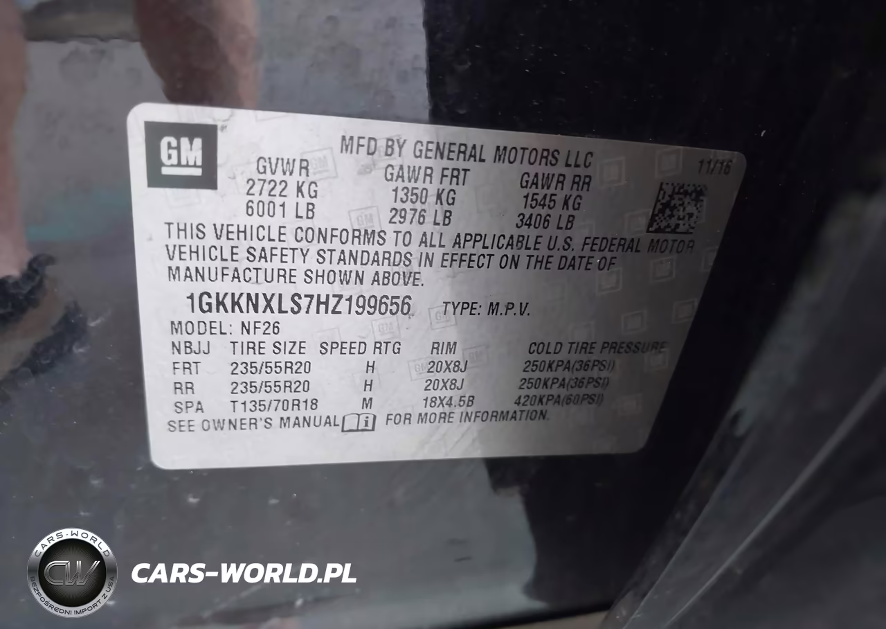 2017 GMC Acadia Denali VIN:1GKKNXLS7HZ199656 - 9