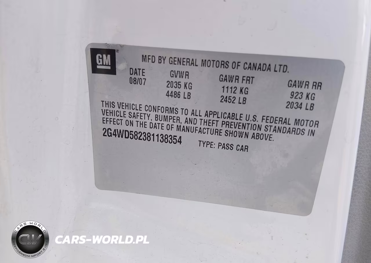 2008 Buick Lacrosse Cxl VIN:2G4WD582381138354 - 9