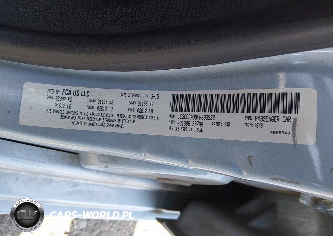 2015 Chrysler 200 Limited VIN:1C3CCCAB9FN683922 - 9