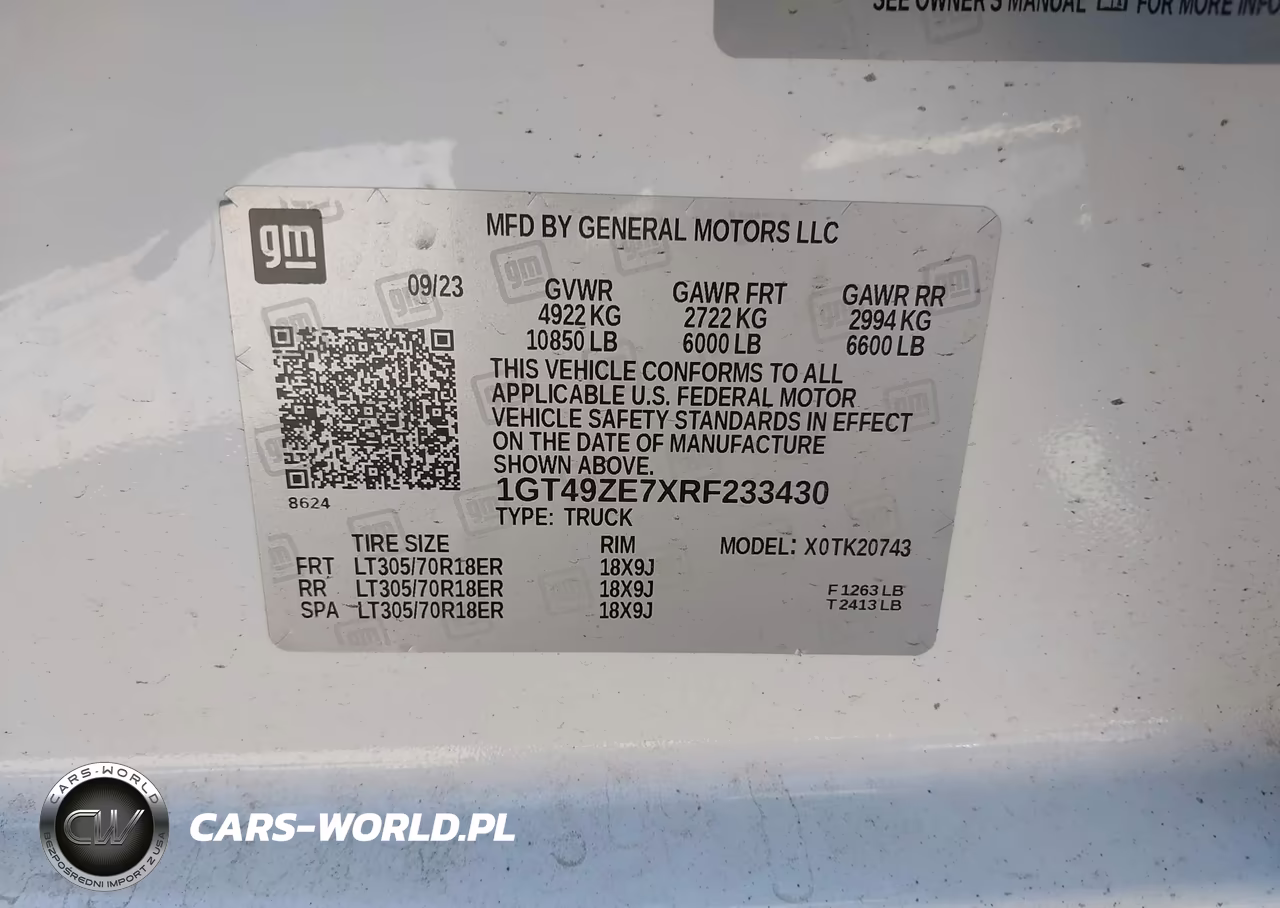 2024 GMC Sierra 2500Hd 4Wd Standard Bed At4X VIN:1GT49ZE7XRF233430 - 8