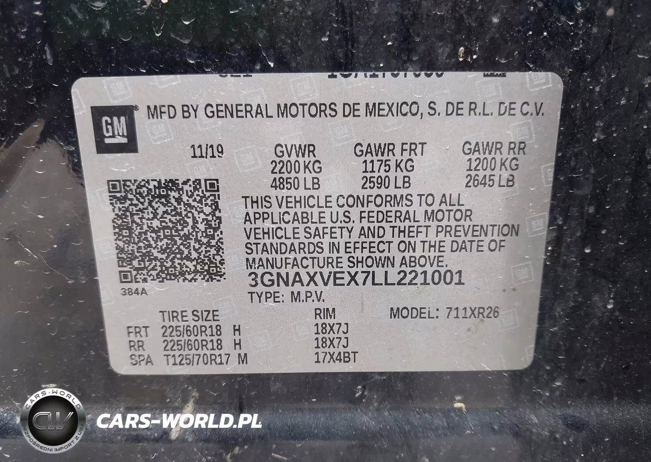 2020 Chevrolet Equinox Awd Lt 2.0L Turbo VIN:3GNAXVEX7LL221001 - 9
