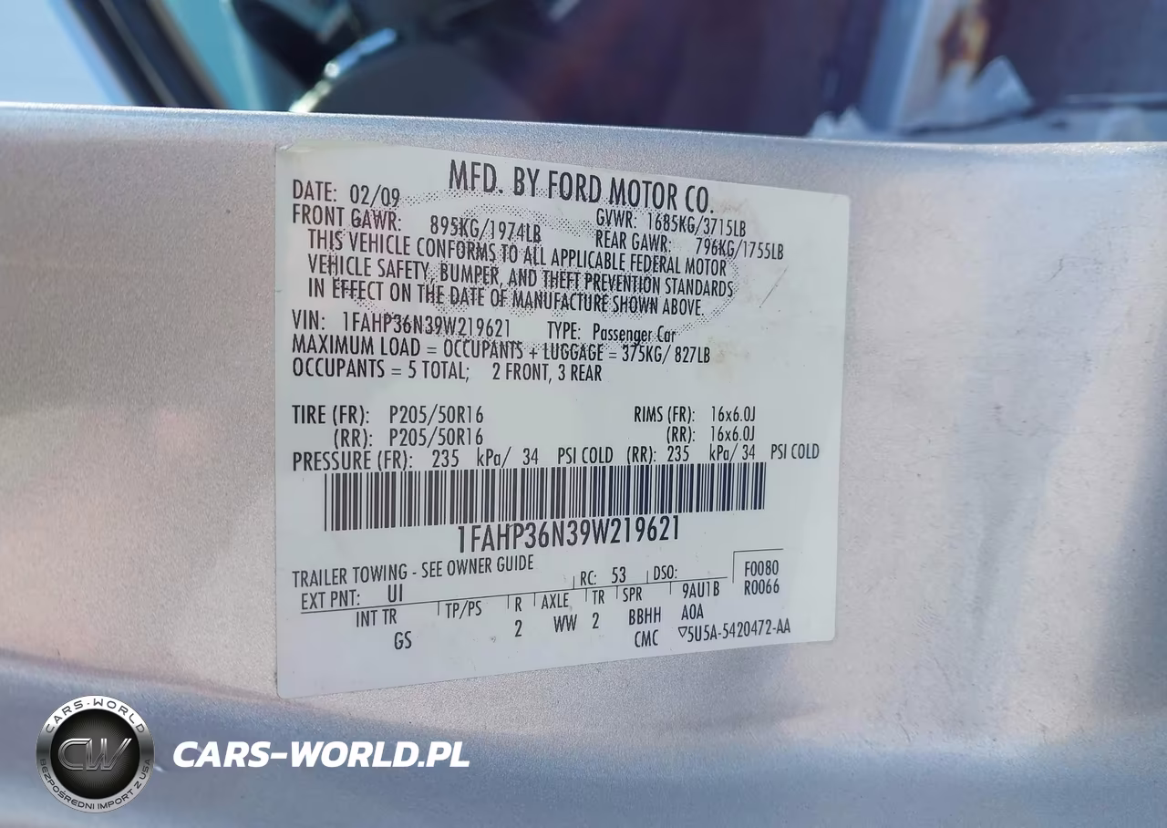 2009 Ford Focus Ses VIN:1FAHP36N39W219621 - 9