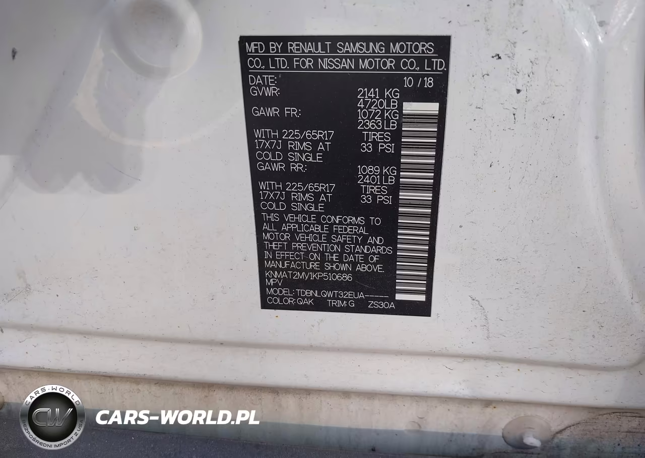 2019 Nissan Rogue Sv VIN:KNMAT2MV1KP510686 - 9