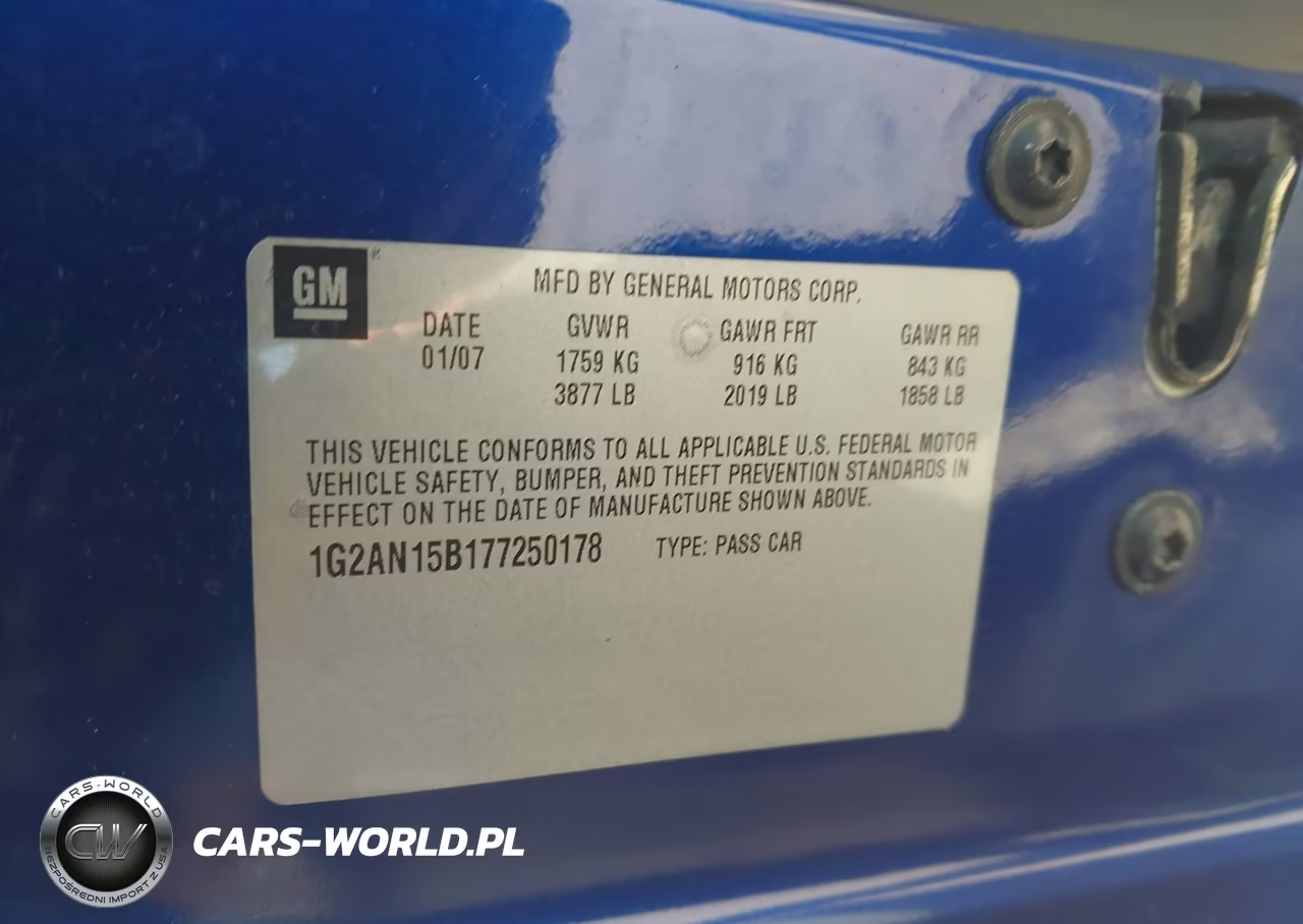 2007 Pontiac G5 Gt VIN:1G2AN15B177250178 - 9
