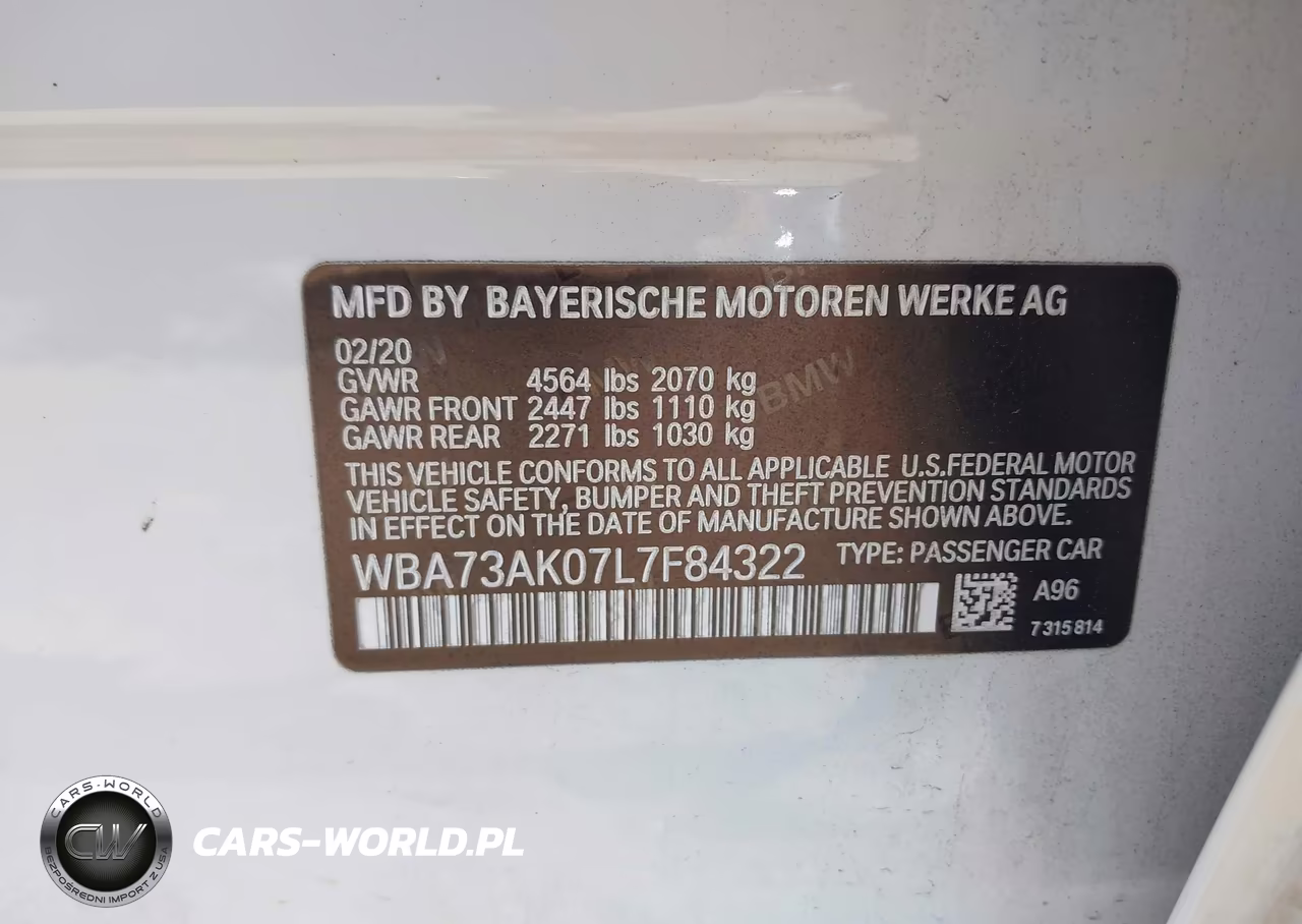 2020 BMW 228I Gran Coupe xDrive VIN:WBA73AK07L7F84322 - 9