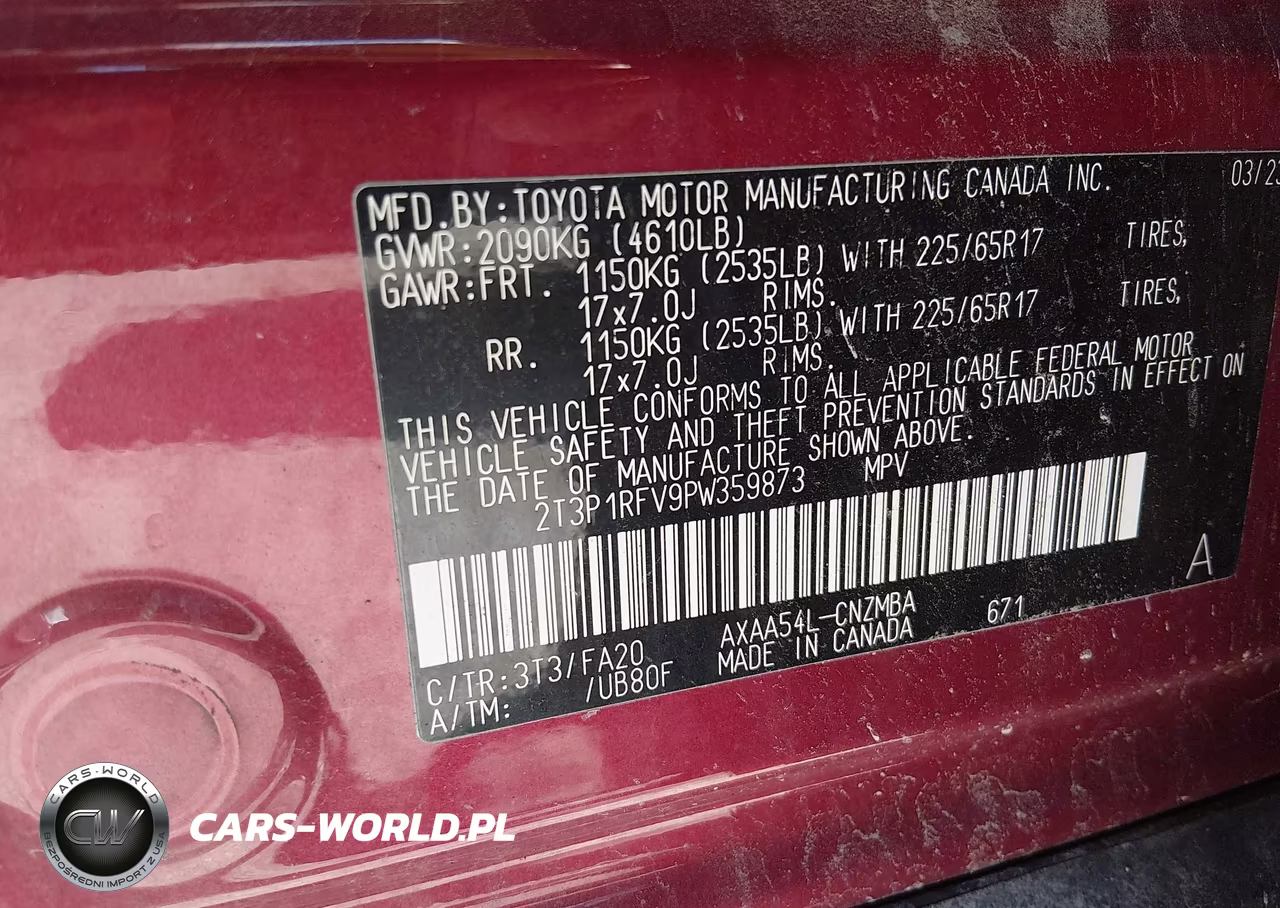 2023 Toyota Rav4 Xle VIN:2T3P1RFV9PW359873 - 9