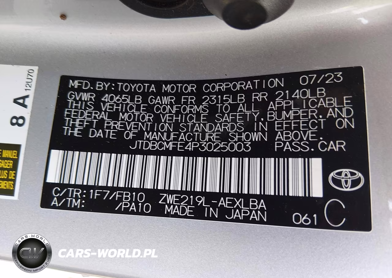 2023 Toyota Corolla Hybrid Le VIN:JTDBCMFE4P3025003 - 9