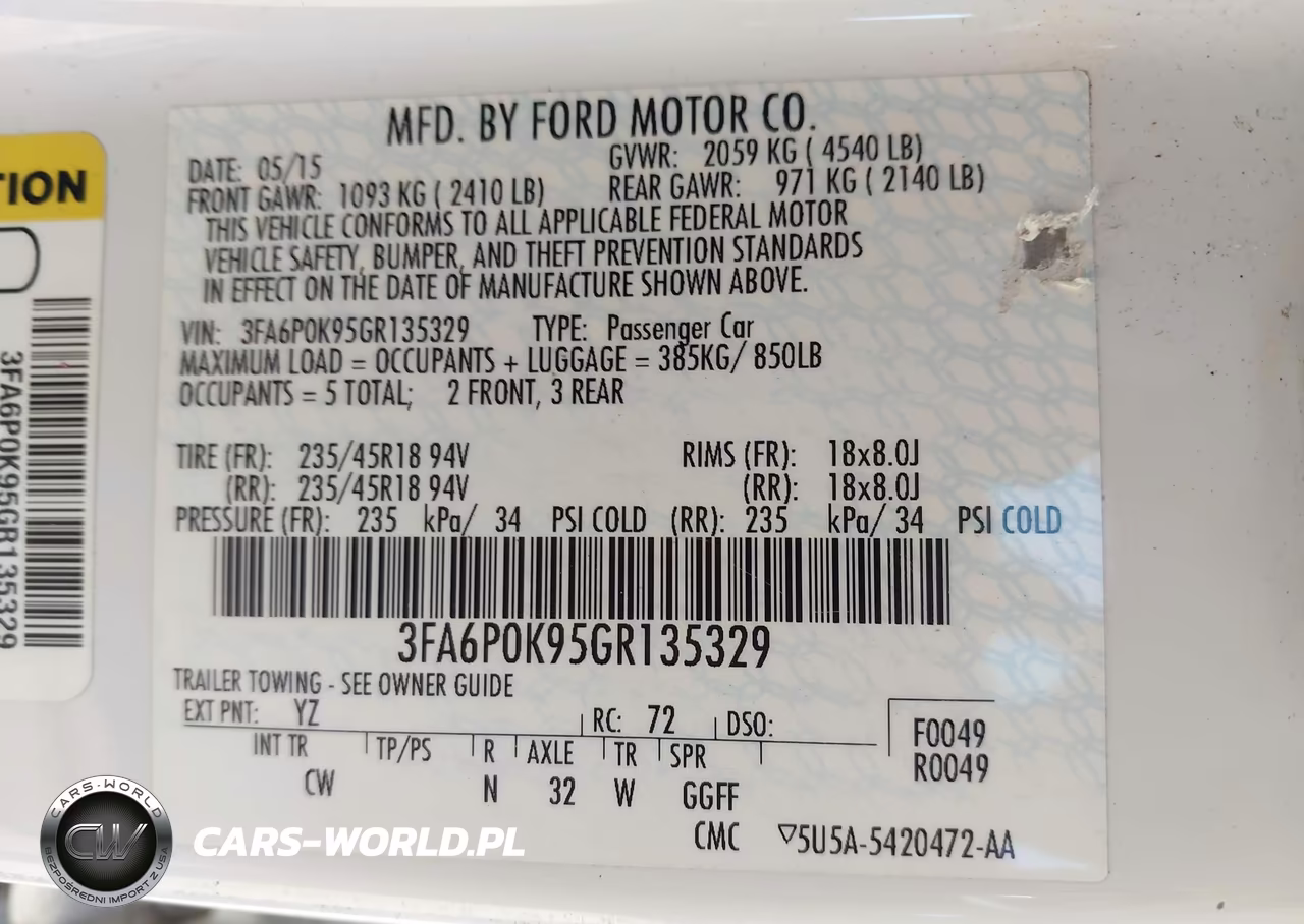 2016 Ford Fusion Titanium VIN:3FA6P0K95GR135329 - 9
