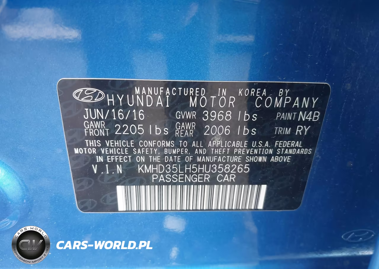 2017 Hyundai Elantra Gt VIN:KMHD35LH5HU358265 - 9