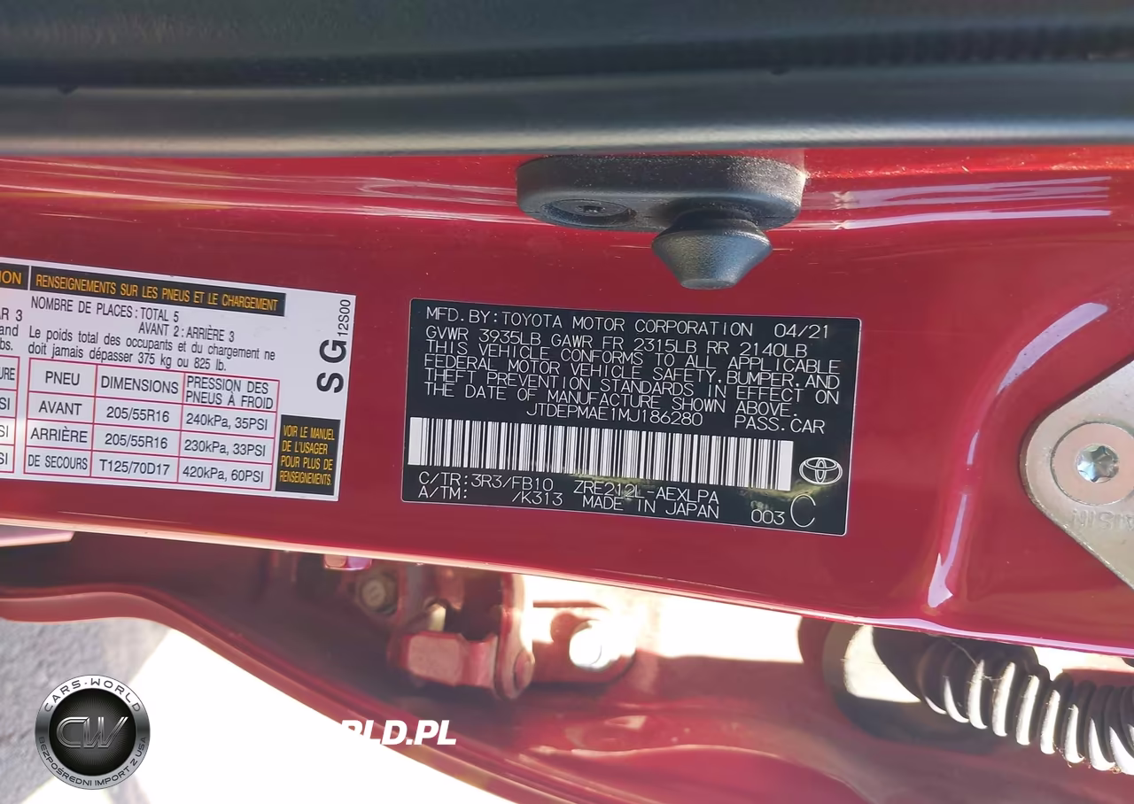 2021 Toyota Corolla Le VIN:JTDEPMAE1MJ186280 - 9