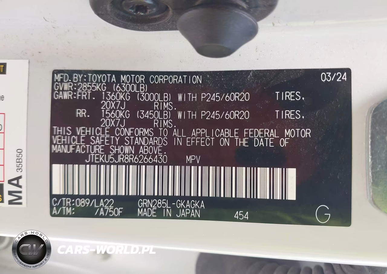 2024 Toyota 4Runner Limited VIN:JTEKU5JR8R6266430 - 9
