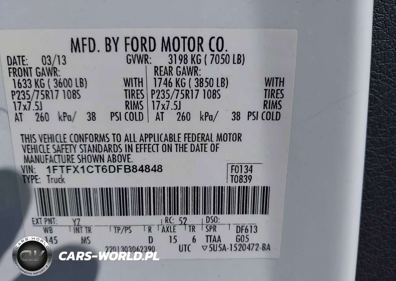 2013 Ford F-150 Xlt VIN:1FTFX1CT6DFB84848 - 9