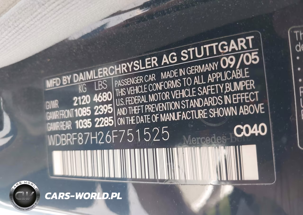 2006 Mercedes-Benz C 350 Luxury 4Matic VIN:WDBRF87H26F751525 - 9