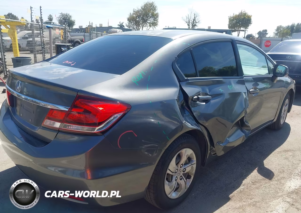 2013 Honda Civic Lx VIN:2HGFB2F52DH504491 - 4