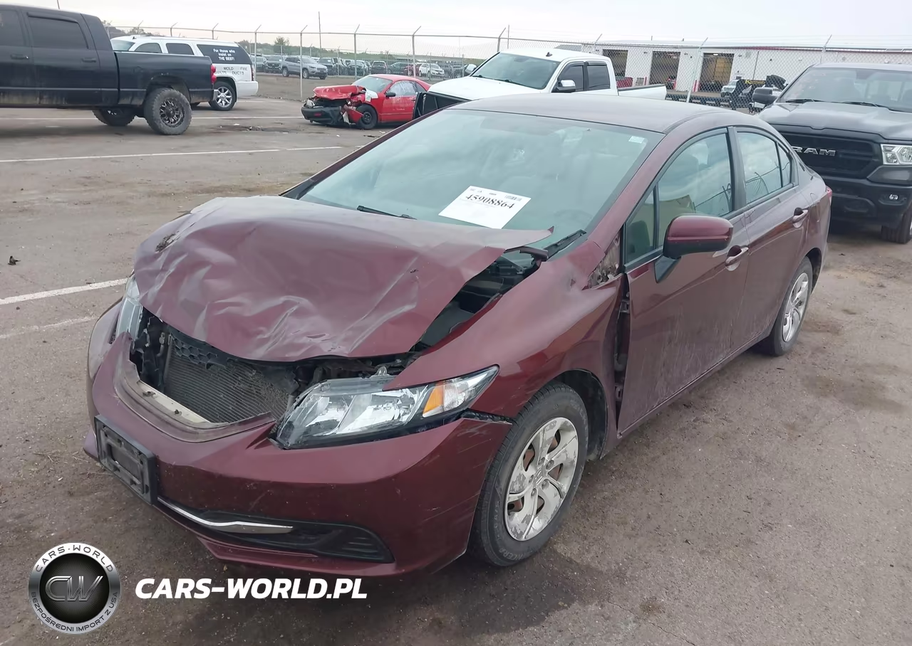 2014 Honda Civic Lx VIN:2HGFB2F58EH510829 - 2