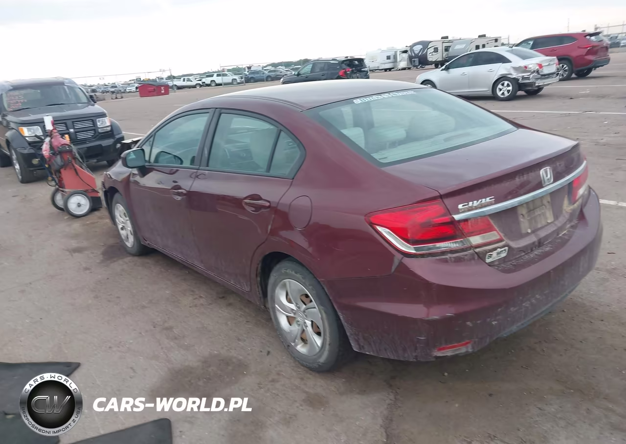 2014 Honda Civic Lx VIN:2HGFB2F58EH510829 - 3