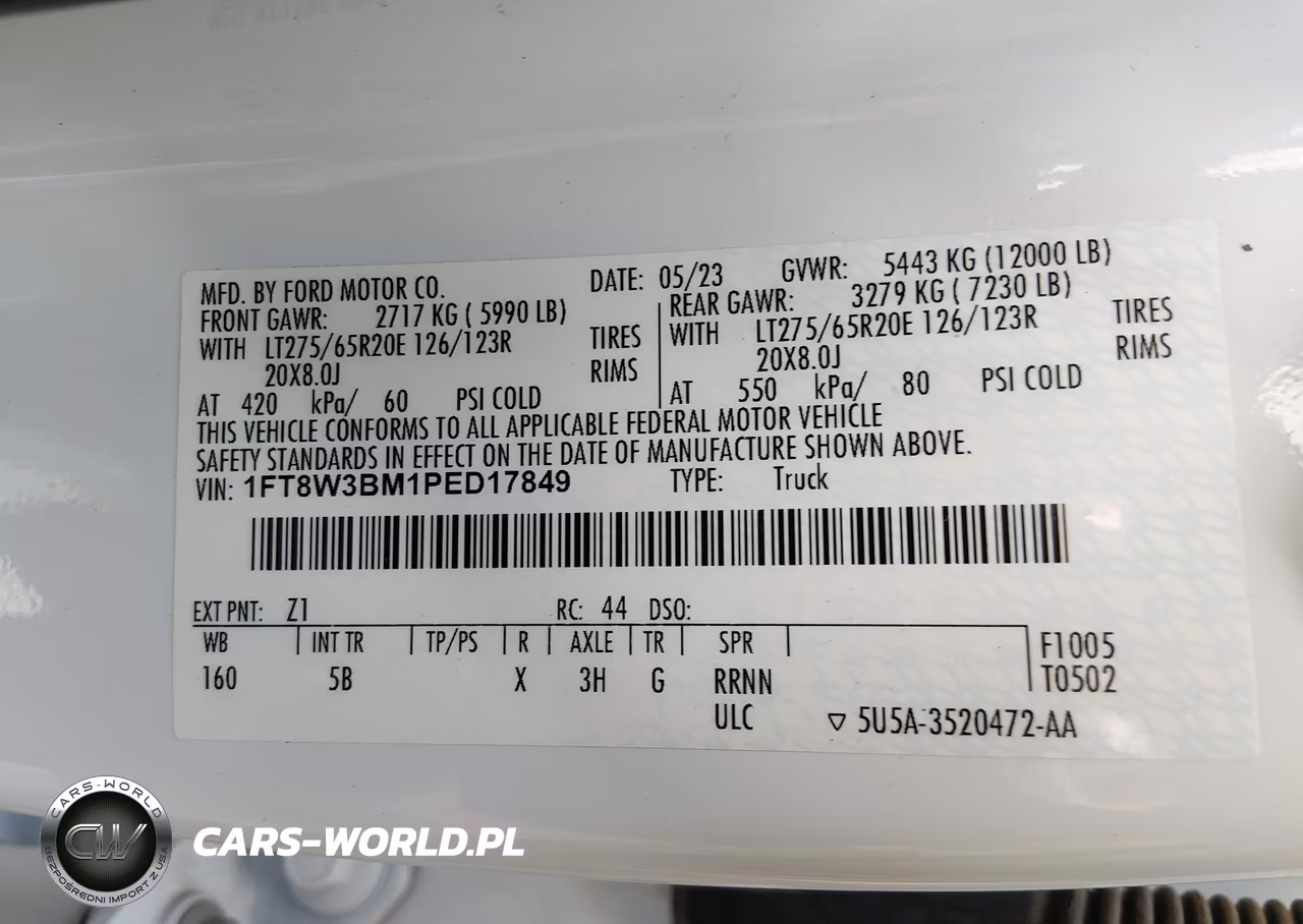 2023 Ford F-350 Lariat VIN:1FT8W3BM1PED17849 - 9