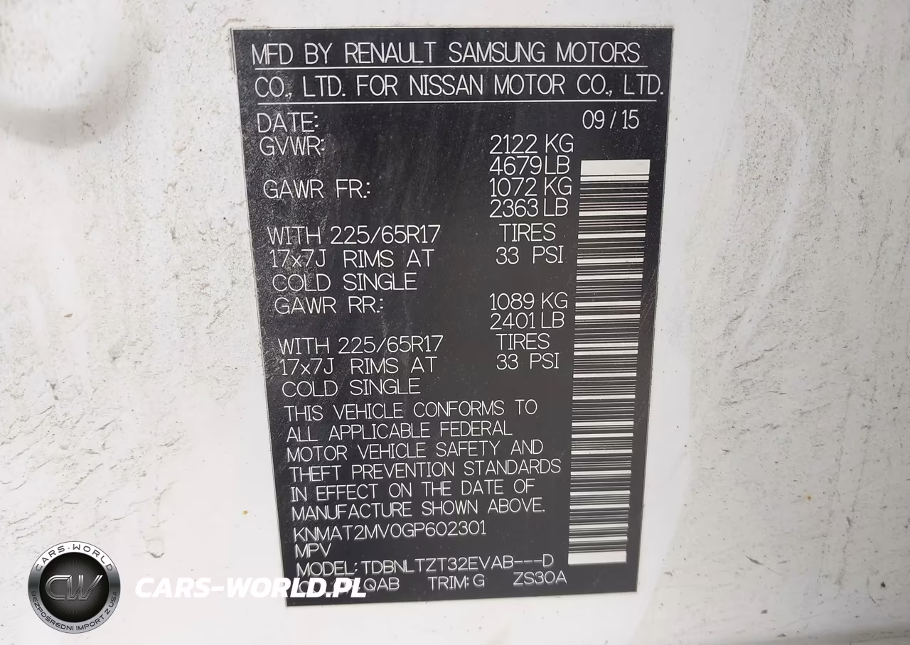 2016 Nissan Rogue Sv VIN:KNMAT2MV0GP602301 - 9