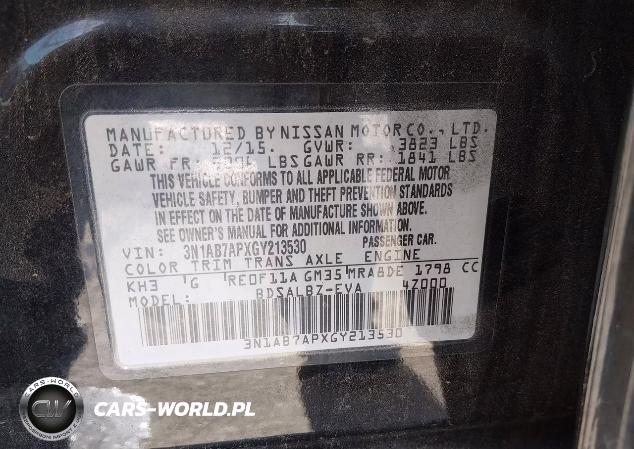 2016 Nissan Sentra S VIN:3N1AB7APXGY213530 - 9
