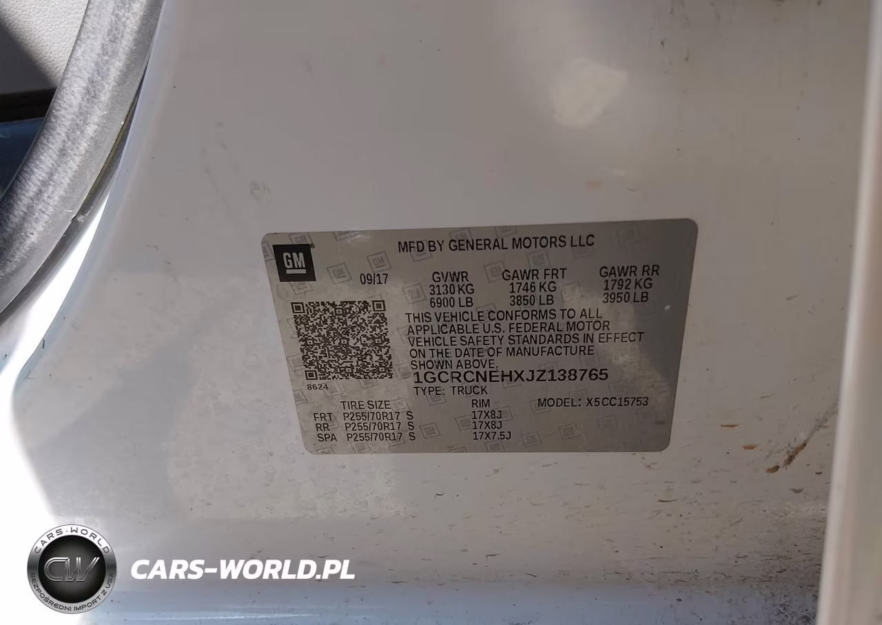 2018 Chevrolet Silverado 1500 Wt VIN:1GCRCNEHXJZ138765 - 9
