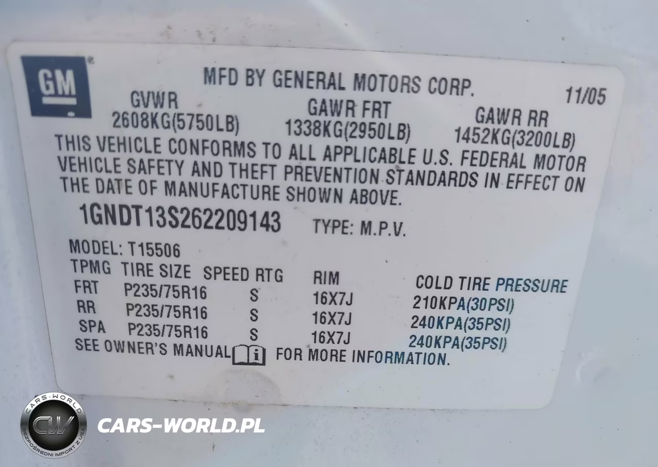 2006 Chevrolet Trailblazer Ls VIN:1GNDT13S262209143 - 9