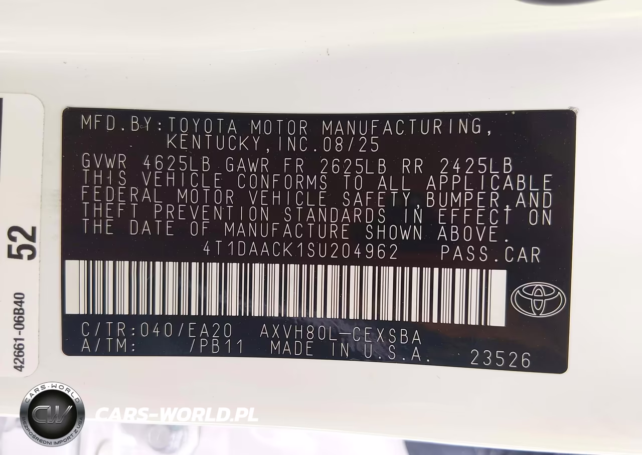 2025 Toyota Camry Se VIN:4T1DAACK1SU204962 - 9