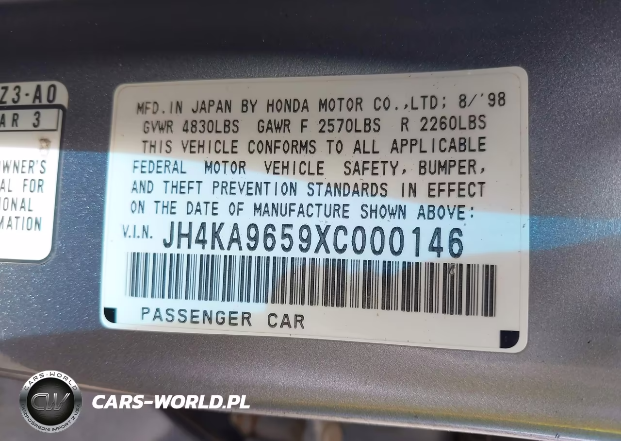 1999 Acura Rl 3.5 VIN:JH4KA9659XC000146 - 9