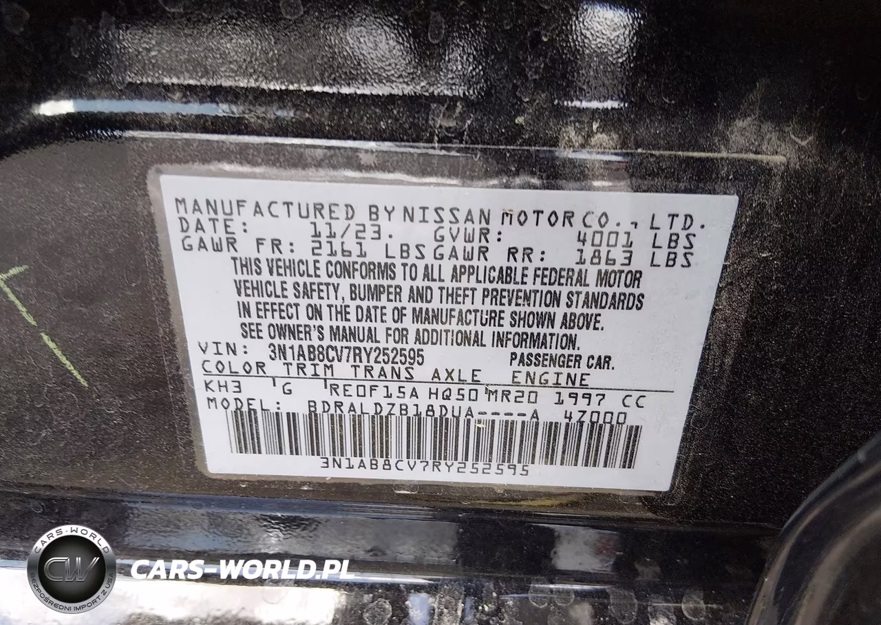 2024 Nissan Sentra Sv Xtronic Cvt VIN:3N1AB8CV7RY252595 - 9