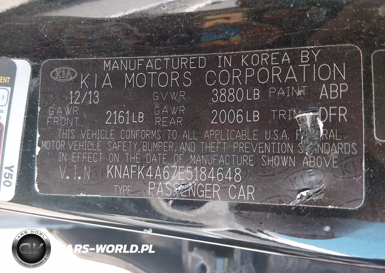 2014 Kia Forte Lx VIN:KNAFK4A67E5184648 - 9