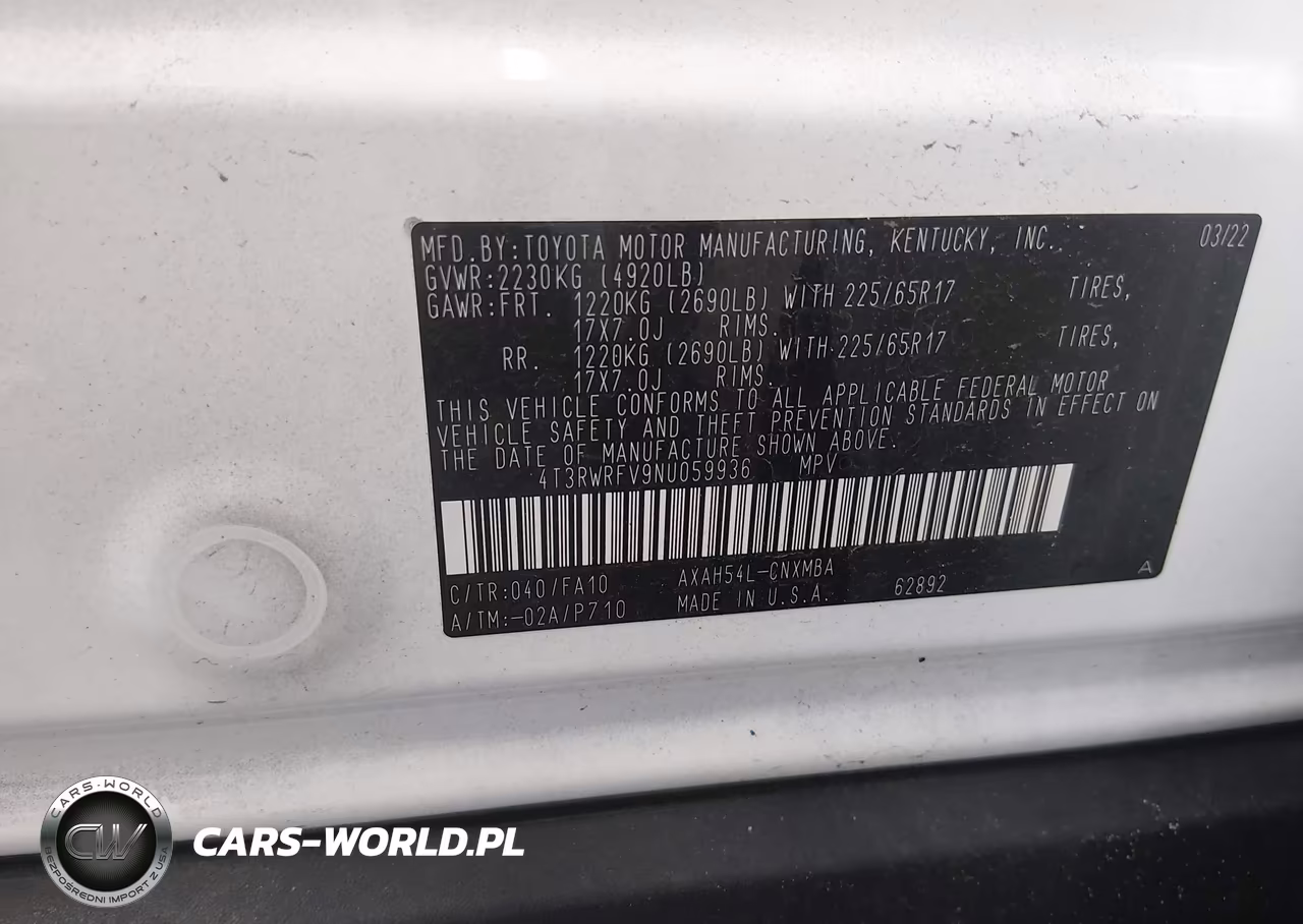 2022 Toyota Rav4 Hybrid Xle VIN:4T3RWRFV9NU059936 - 9