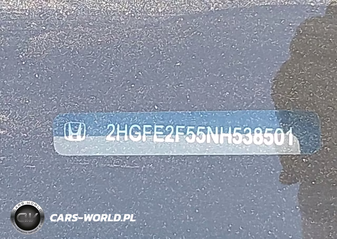 2022 Honda Civic Sport VIN:2HGFE2F55NH538501 - 9