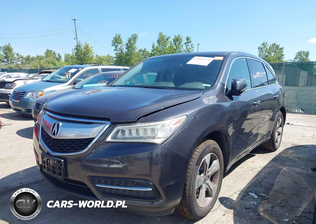 2014 Acura Mdx VIN:5FRYD4H2XEB022843 - 2
