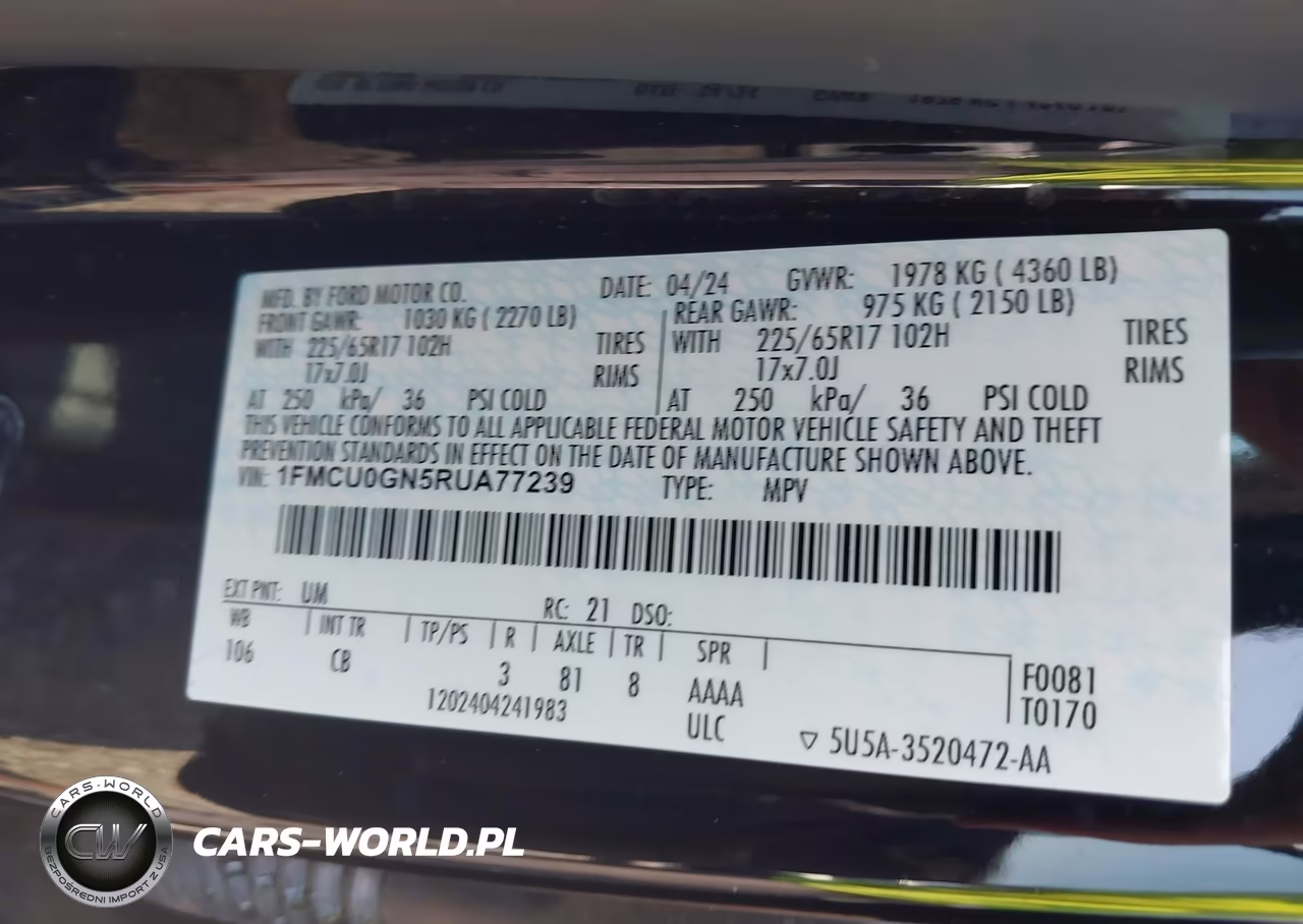 2024 Ford Escape Active VIN:1FMCU0GN5RUA77239 - 9