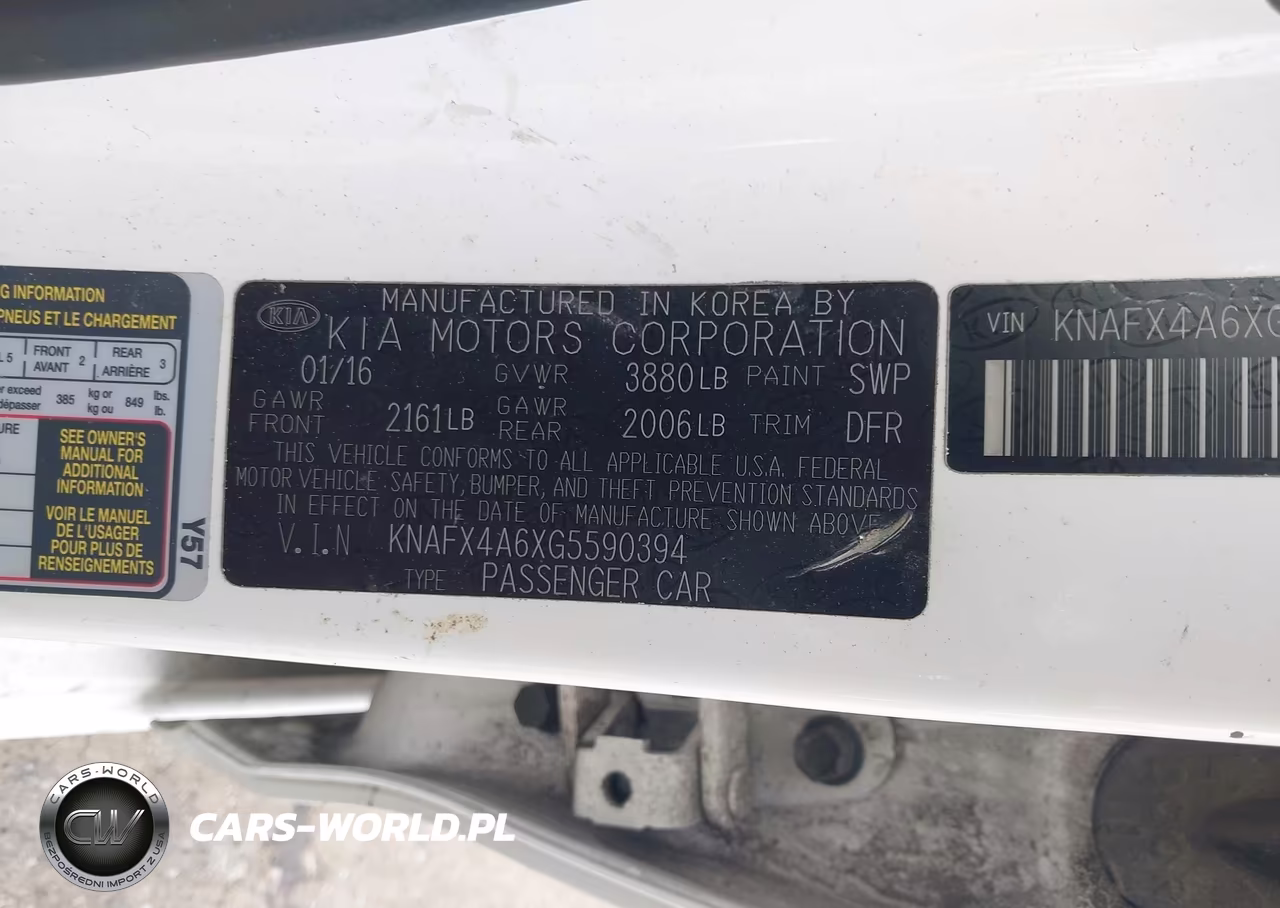 2016 Kia Forte Lx VIN:KNAFX4A6XG5590394 - 9