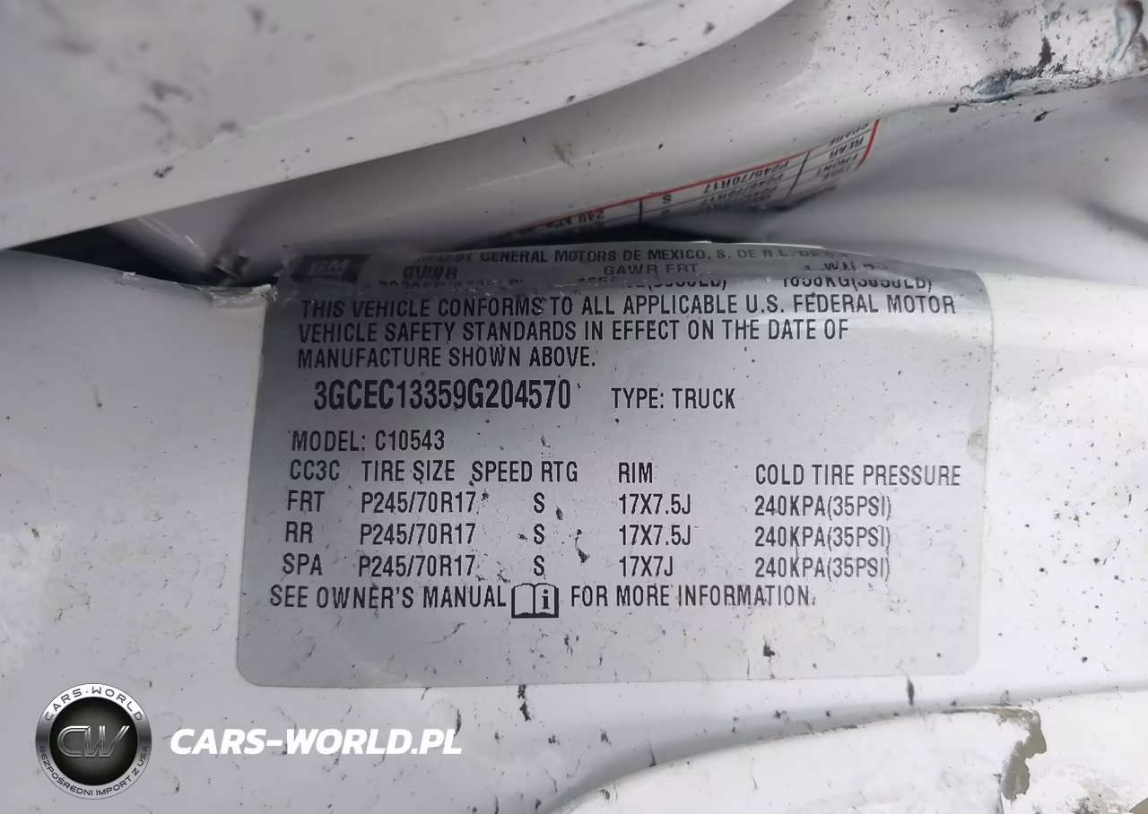 2009 Chevrolet Silverado 1500 Xtra Fuel Economy VIN:3GCEC13359G204570 - 9
