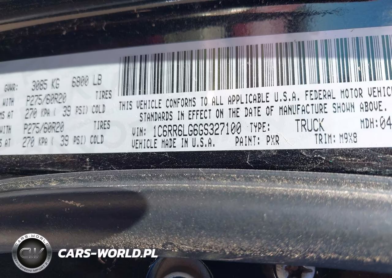 2016 Ram 1500 Slt VIN:1C6RR6LG6GS327100 - 8