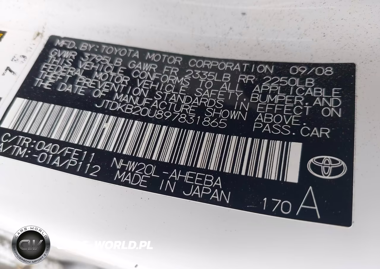 2009 Toyota Prius VIN:JTDKB20U897831865 - 9