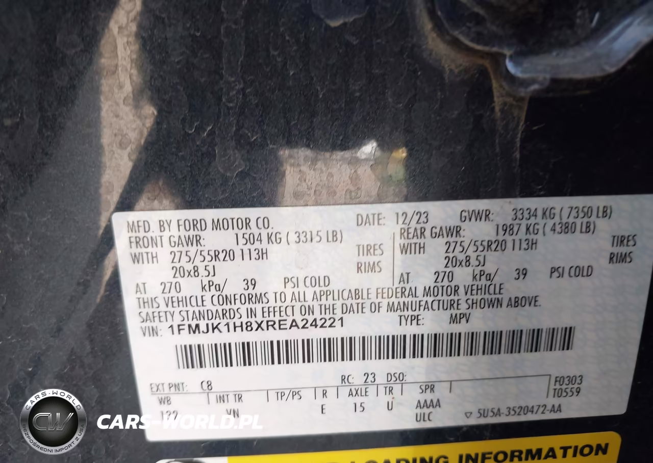 2024 Ford Expedition Xlt Max VIN:1FMJK1H8XREA24221 - 9