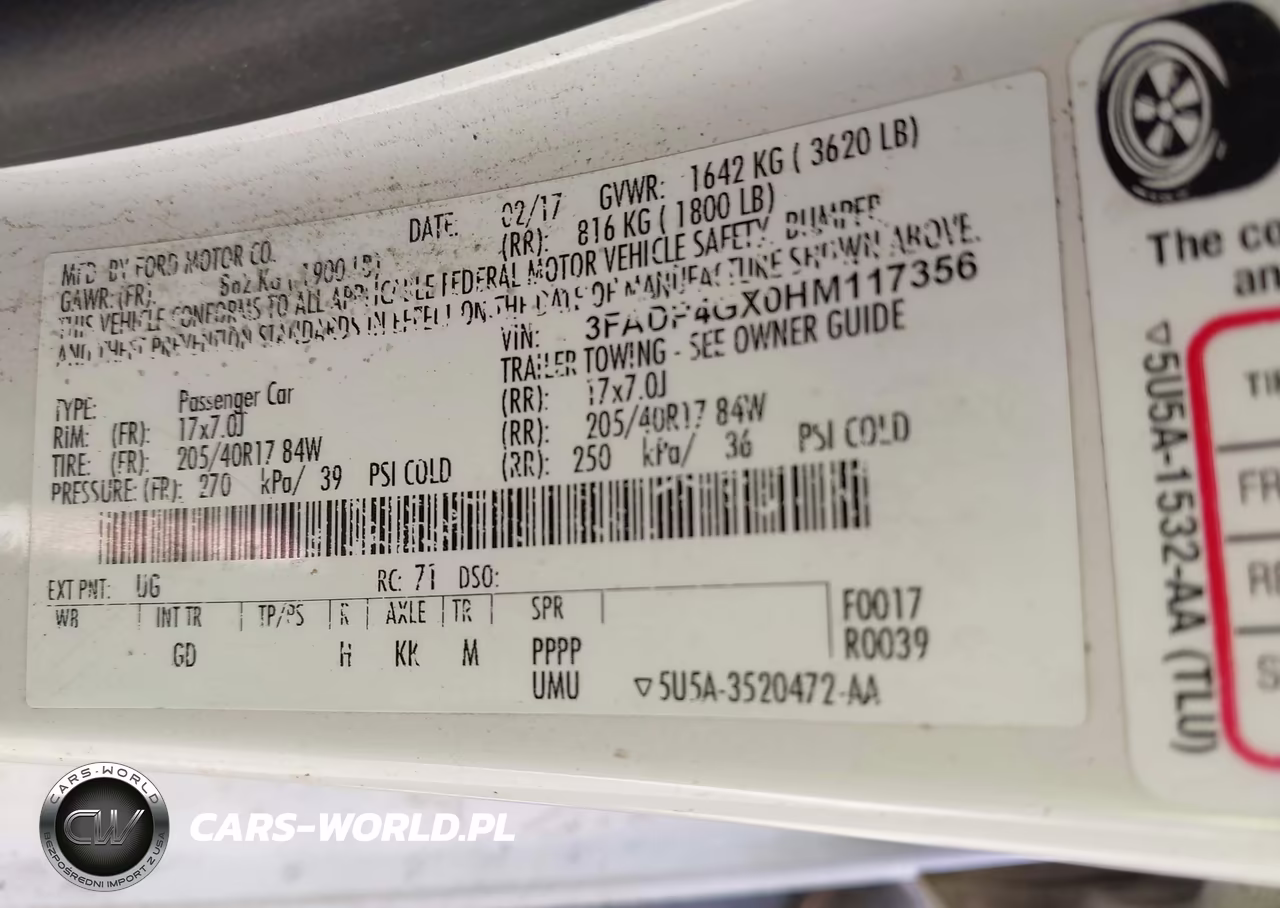 2017 Ford Fiesta St VIN:3FADP4GX0HM117356 - 9