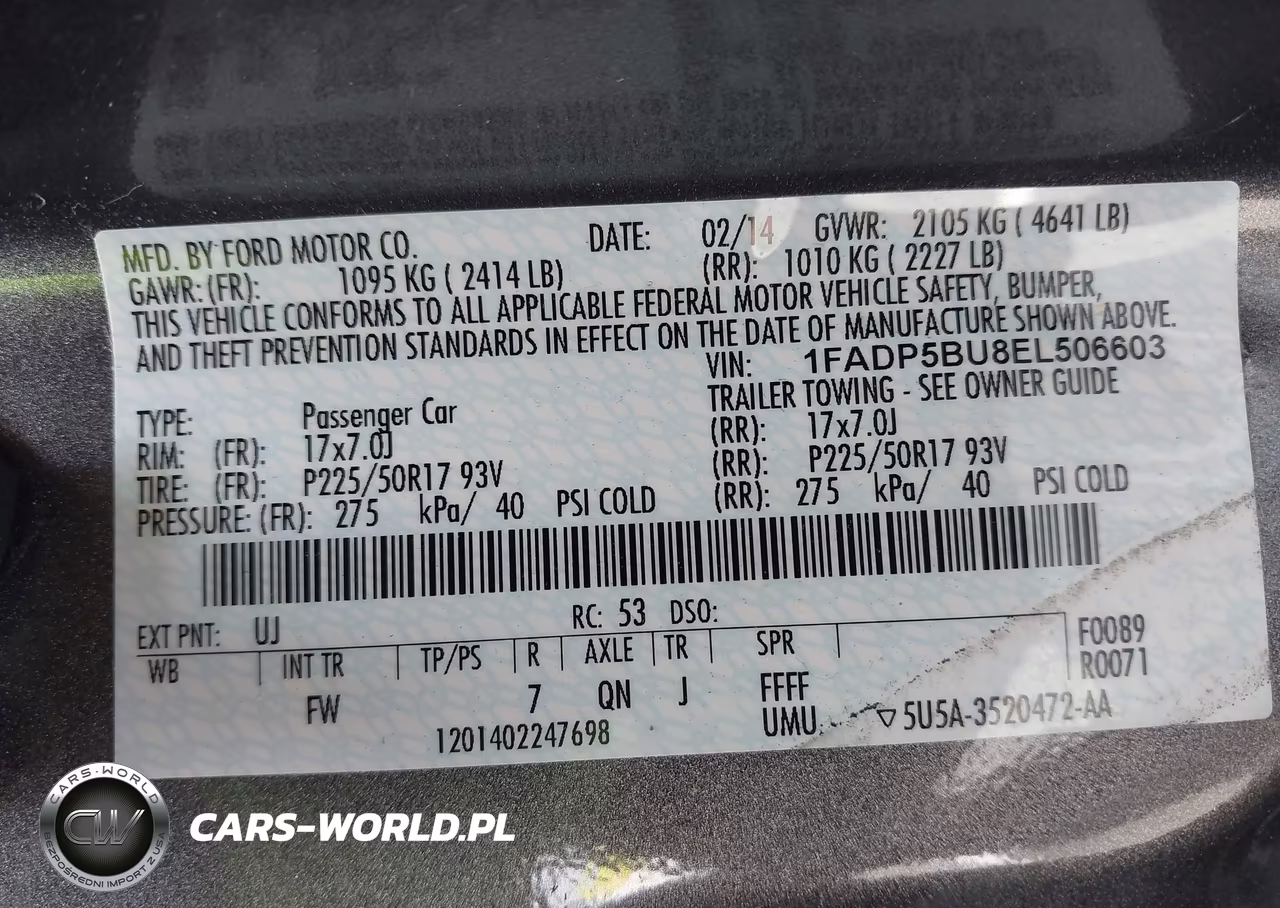 2014 Ford C-Max Hybrid Sel VIN:1FADP5BU8EL506603 - 9